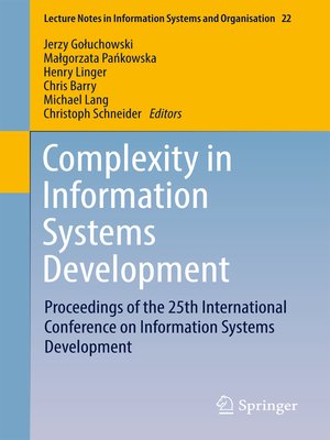 cover image of Complexity in Information Systems Development